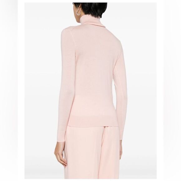 Ralph Lauren Collection Summer Pink Italian Mulberry Silk Turtleneck Sweater - Picture 9 of 17
